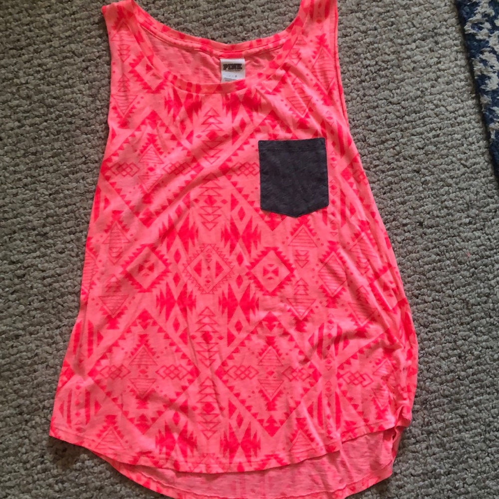 VS Pink Tribal Tank - Picture 1 of 3